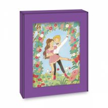 Les Ateliers Du Calme - Tableau Dorés Peinture Aquarelle Danseuses - Kit Loisir Créatif Enfant - Apprentissage Motricité Fine Et Concentration - 