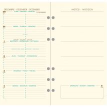 Recharge Agenda Semainier 2026 Exacompta - 9,2 X 17 Cm - Exatime 17 Pocket