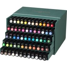 Boîte Studiobox 60 Feutres Brush - Faber-castell - Couleurs Assorties - Pitt Artist Pen - Faber Castell