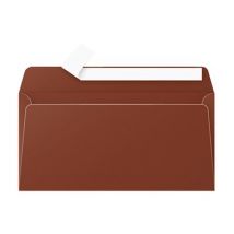 20 Enveloppes Pollen 110x220 Mm - Cacao - Clairefontaine