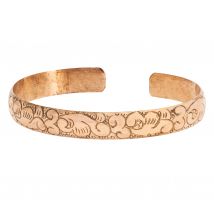 Bracelet Cuivre Avec Gravure Tibétaine - Tierra Zen
