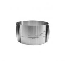 Cercle Pâtissier Extensible Extre Haut Scrapcooking - 15/23 X 12 Cm - Scrapcooking