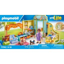 Playmobil - Centre De Soin : 8 Chiens Et Soigneur - 71743