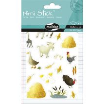 Gommettes Mimi Stick - 4 Planches - Ferme - Maildor