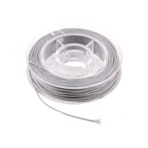 Cordon Tissé Câblé 0,6 Mm X 10 M Créalia - Gris