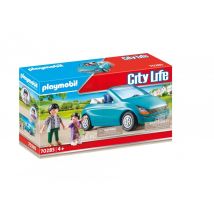 Papa Avec Enfant Et Voiture Cabriolet - Playmobil