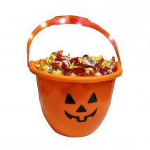 Pot À Bonbons Lumineux - Citrouille - Rubie's