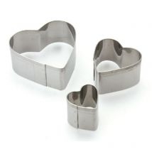 3 Emporte Pieces Metal Cœurs 3 Emporte Pieces Metal Cœurs