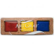 Assortiment 3 Pavés Aquarellables Couleurs Primaires - Viarco