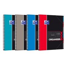 1 Cahier Polypro À Spirales - Format A4 21 X 29.7 Cm - Organiserbook - Oxford - 160 Pages Lignées - Coloris Assortis