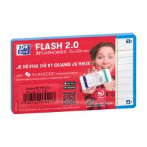 Fiches Bristol Flash Cards - 75 X 125mm- 32 Fiches - Oxford