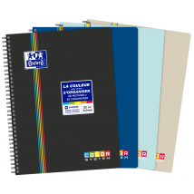 Cahier Oxford - Noir, Bleu, Turquoise, Sable - A4+ 23,5 X 29.8 Cm - Color System - 180 Pages Petits Carreaux Quadrillé 5/5