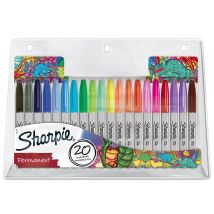 Lot De 20 Marqueurs Permanents - Pointe Fine - Sharpie