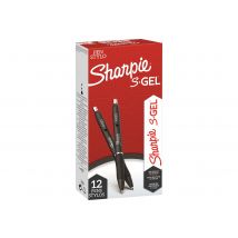 Roller Sharpie - S-gel - Noir - 0.7 Mm - Pointe Moyenne -