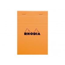 Bloc-notes - 10.5 X 14.8 Cm - Rhodia - 160 Pages Petits Carreaux - Orange