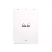 Bloc-notes - Format A4 21 X 29.7 Cm - Rhodia - 160 Pages Petits Carreaux - Blanc