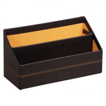 Corbeille À Courrier - Rhodia Rhodiarama Home Office - 2 Compartiments - Noir