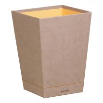 Corbeille À Papier - Rhodia Rhodiarama - Cuir Artificiel, Carton - Taupe