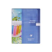 1 Cahier De Travaux Pratiques Polypro - 17 X 22 Cm - Koverbook - Clairefontaine - 64 Pages - Coloris Assortis