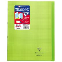Cahier Polypro - Format 24 X 32 Cm - Koverbook - Clairefontaine - 96 Pages - Vert