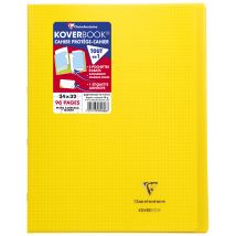 Cahier Polypro Transparent - Format 24 X 32 Cm - Koverbook - Clairefontaine - 96 Pages - Jaune
