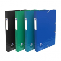 1 Boîte À Élastique A4 - Océanis - Dos 25 Mm - Hamelin - Modèle Aléatoire - Oxford