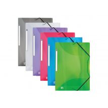 1 Chemise À Élastique 3 Rabats A4 - Hawaï - Polypro - Oxford - Coloris Assortis