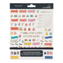 Lot De 12 Planches De Stickers Draeger - L'Organisation En Stickers