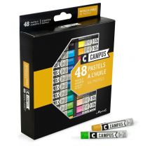 Boite 48 Pastels Huile Campus