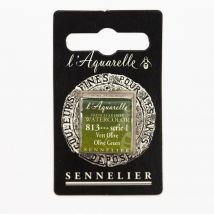 Peinture Aquarelle Miel 1/2g - Vert Olive - Sennelier