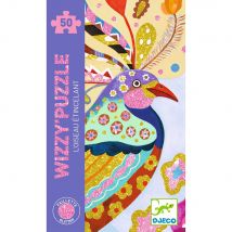 Puzzle Brillant 50 Pièces - L'Oiseau Étincelant - Djeco