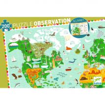 Puzzle D'Observation 200 Pièces - Tour Du Monde - Djeco