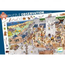 Puzzle Observation 100 Pièces - Le Château Fort - Djeco