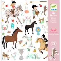 Stickers Chevaux - Djeco - 160 Pièces