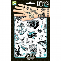 Tatouages Temporaires : Dark Side - Djeco - 2 Planches