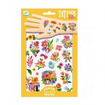 Tatouages Temporaires : Fleur - Djeco - 2 Planches