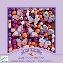 Perles En Bois Djeco - Papillons
