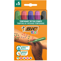 Lot De 5 Tampons Pour Tatouages Temporaires Bic Kids Tattoo