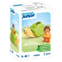 Playmobil - Enfant Avec Escargot À Bascule Junior - 71699 - Playmobil Junior