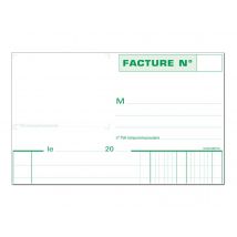 Manifold Factures Avec Mention Tva 21x14,8cm 50 Feuillets Tripli Autocopiants