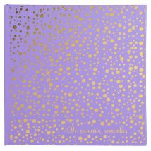 Album Photo Livre - 30 Pages Blanches - 25 X 25 Cm - Violet - Exacompta
