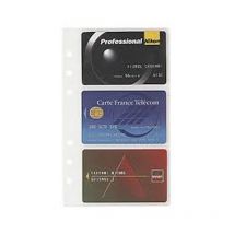 Recharge Perforée Agenda - Exatime 17 - Pochettes Porte-cartes - 10.5 X 17.2 Cm - Exacompta