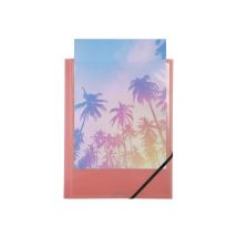 1 Chemise À 3 Rabats Avec Couverture Personnalisable A4 - Kreacover Pastel - Polypropylène Transparent - Exacompta - Modèle Aléatoire