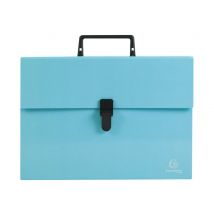 Trieur À Soufflet A4 - Aquarel - 18 Compartiments - Exacompta - Bleu Pastel