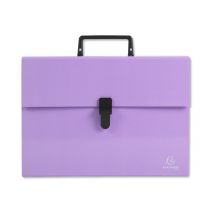Trieur À Soufflet A4 - Aquarel - 18 Compartiments - Exacompta - Mauve