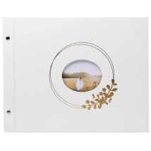 Album Photo Exacompta - Blanc - 37 X 29 Cm - Ringflower - 40 Pages Blanches
