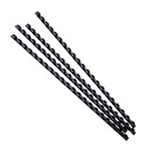 Lot De 25 Boîtes De Reliures Spirales Exacompta - Plastique - 8 Mm - Noir