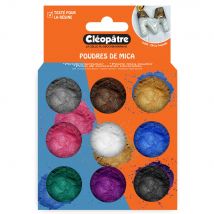 Boîte De 9 Pots D'Accessoires - Poudres De Mica Nacrées 1g - Résine Uv
