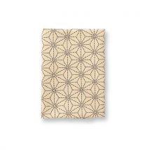 Coupon De Tissu Japonais - 45 X 55 Cm - Grand Motifs Géométrique - Écru - Abc Collection