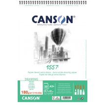 Canson Papier À Dessin A3 - 1557 - 180g - 30 Feuilles - Blanc - Canson